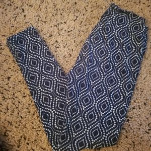 LulaRoe Navy Blue with Mint Polka Dots